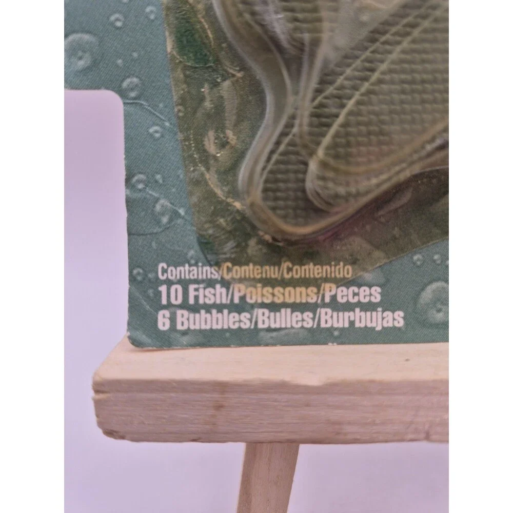 Rubbermaid Tub Treads Non-Slip Fish Anti-Slip Stickers Green 16 Pack